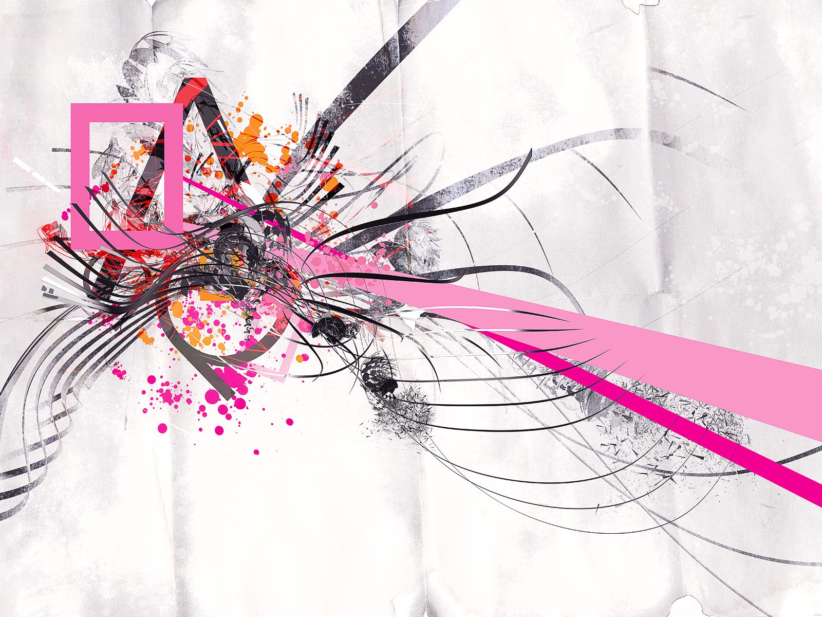 abstract pink and black design