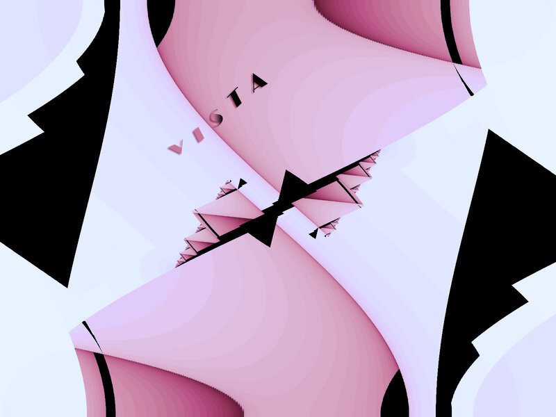 abstract pink and black fractal design