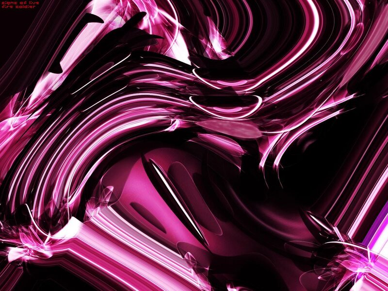 Abstract pink and black swirl