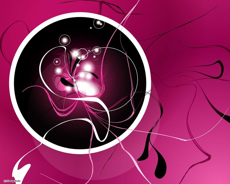 abstract pink and black swirls
