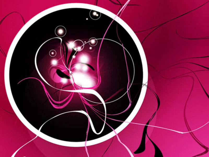 abstract pink and black swirls