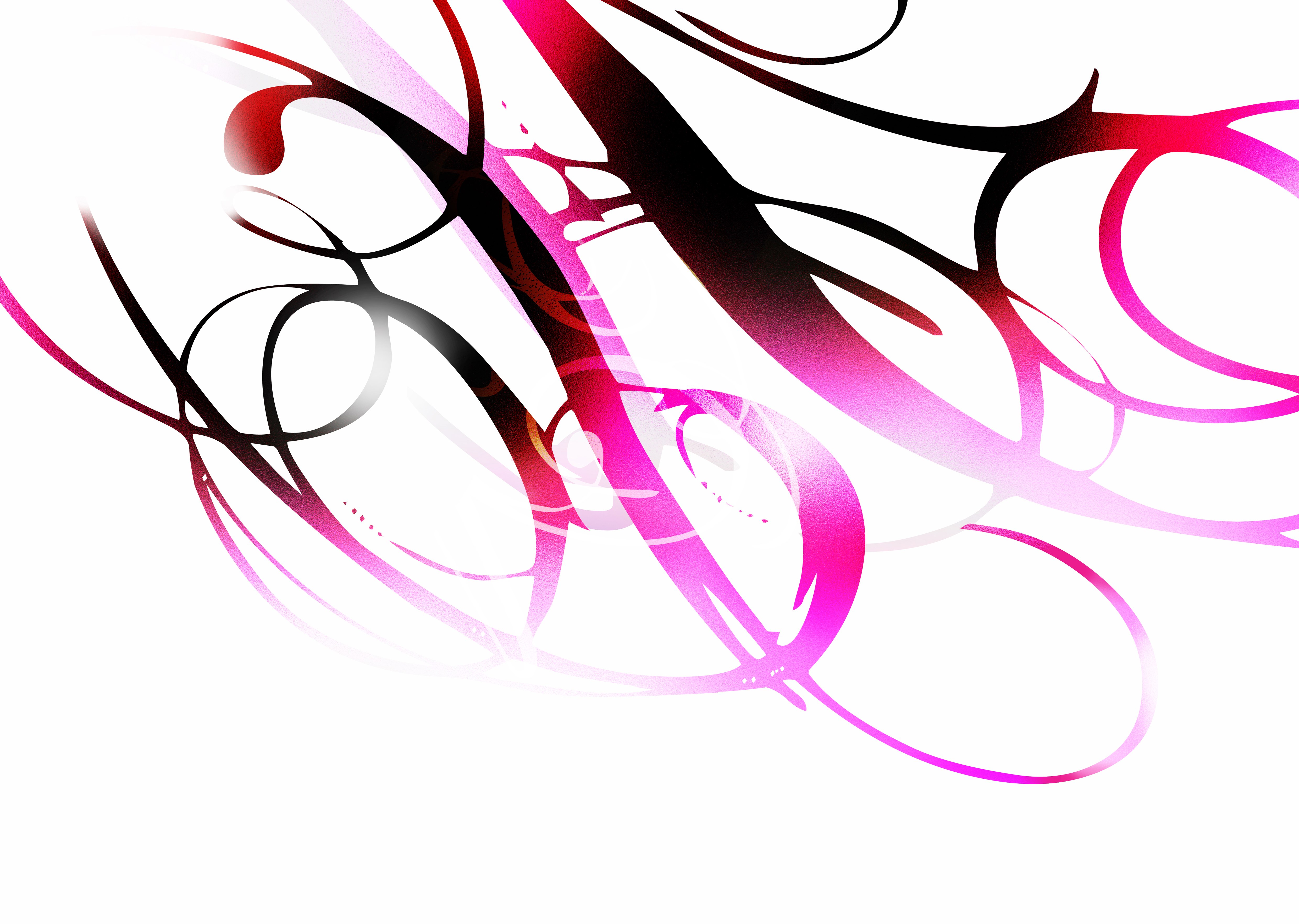 abstract pink and black swirls
