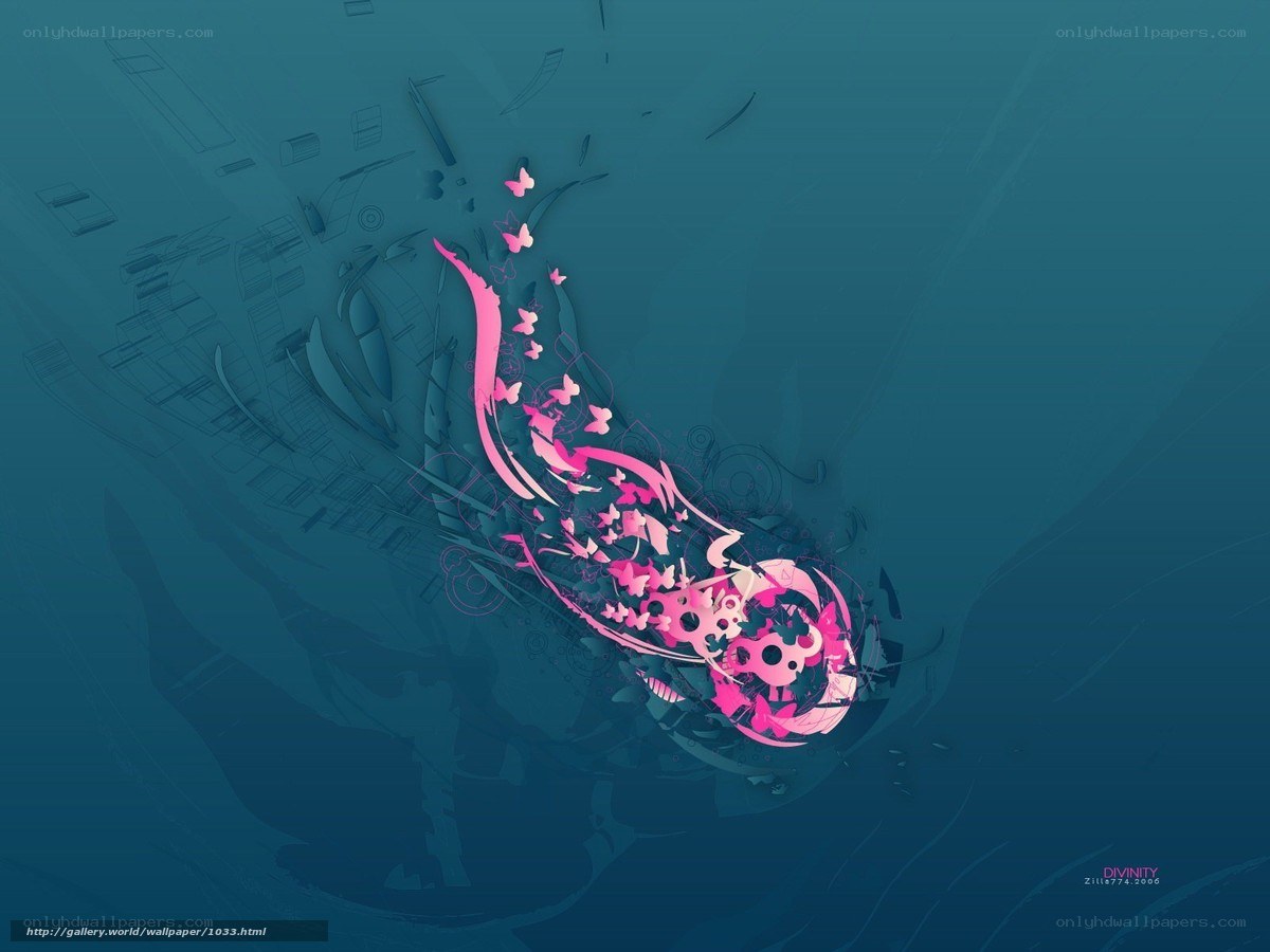 abstract pink and blue design