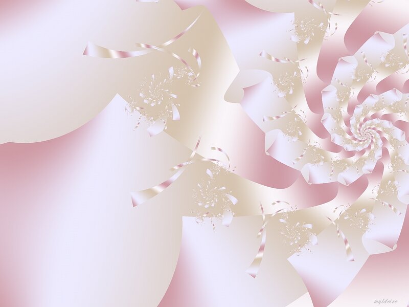 abstract pink and gold fractal