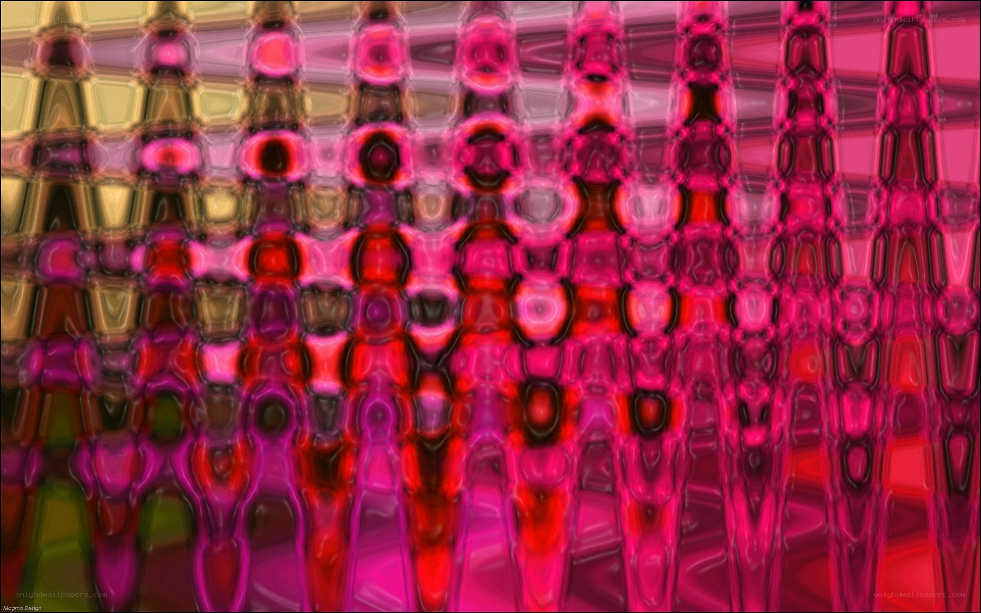 Abstract pink and gold pattern