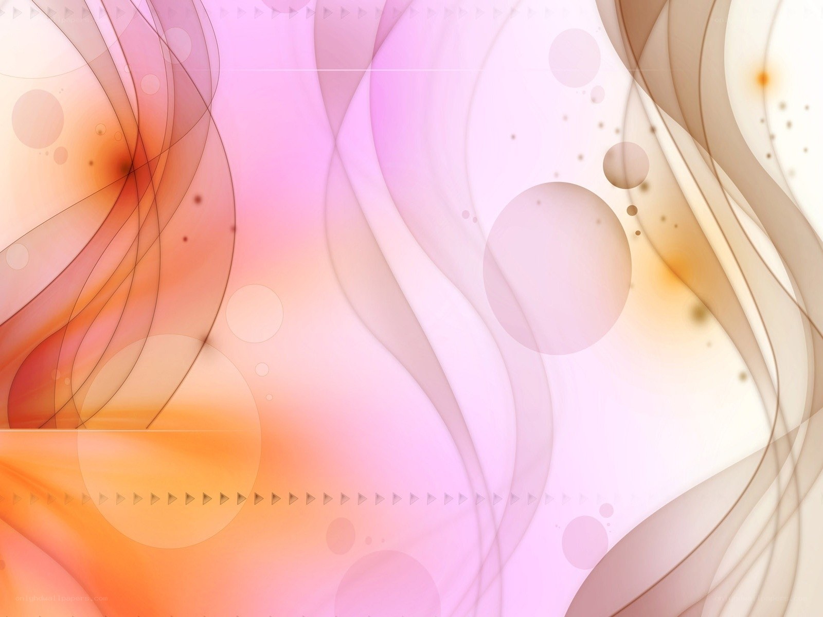 Abstract pink and orange swirls