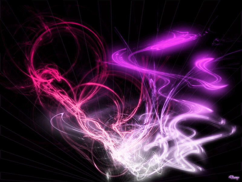 Abstract pink and purple energy swirls
