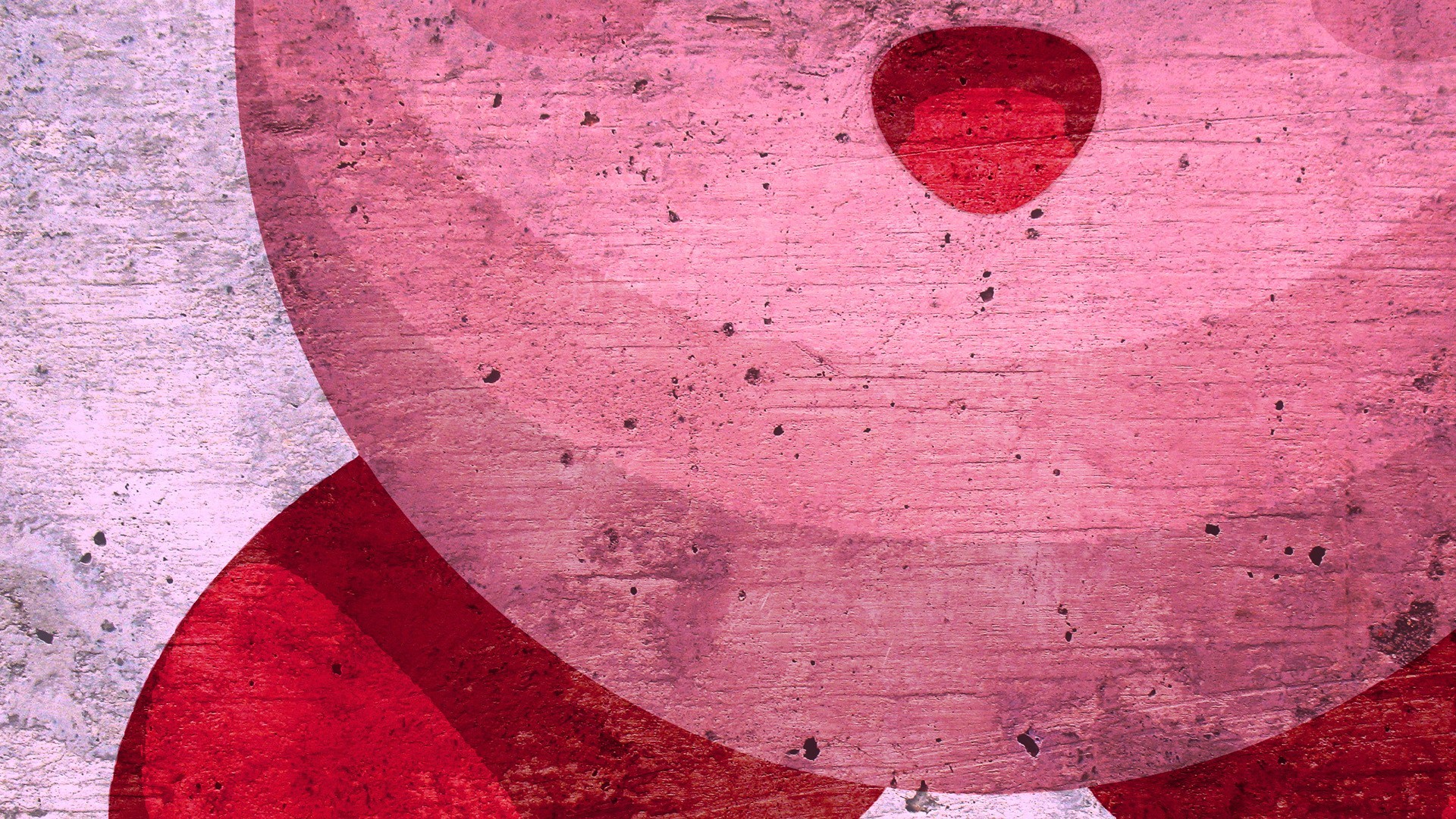 abstract pink and red art