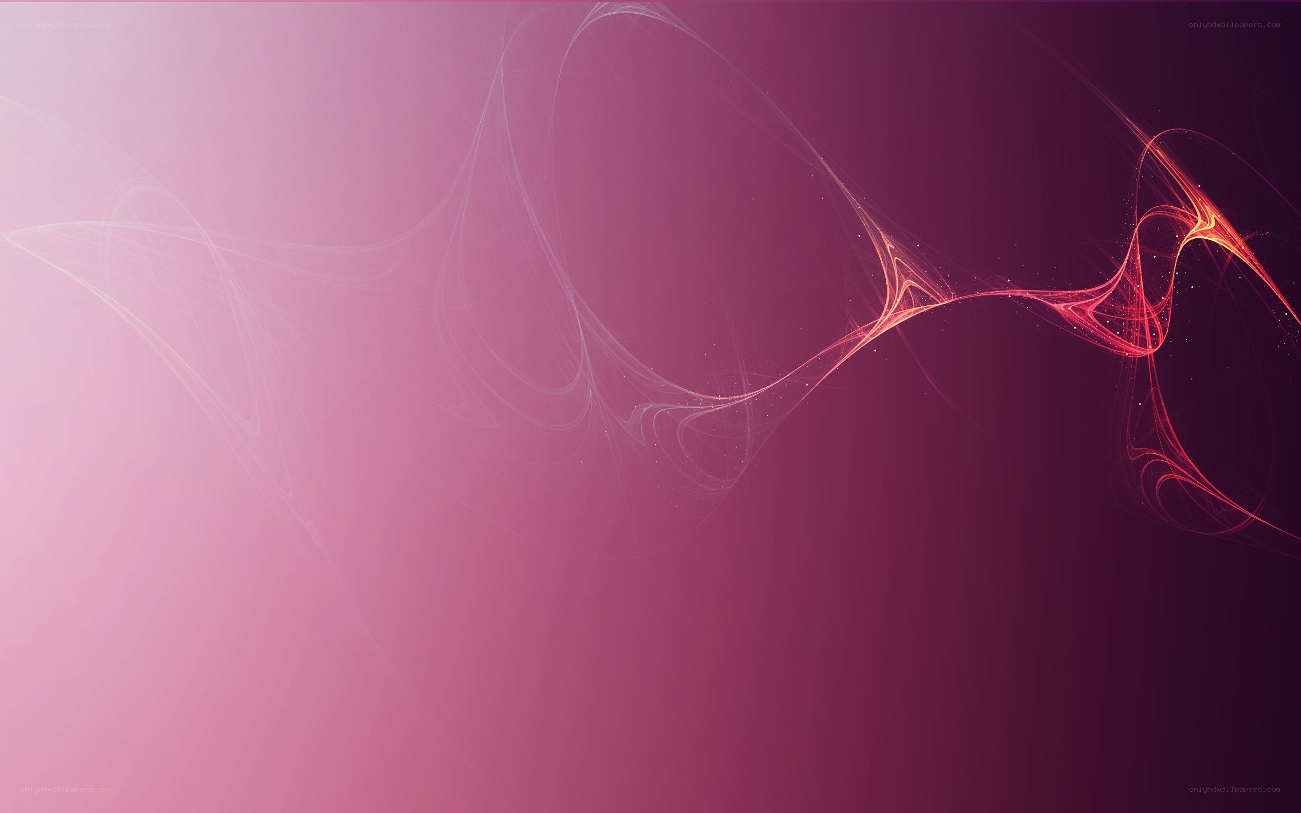 Abstract pink and red wave design