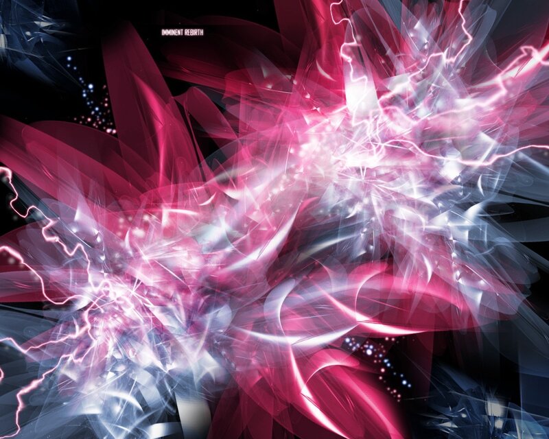 Abstract pink and white energy explosion