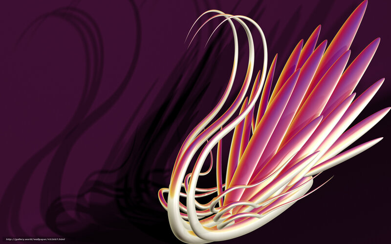Abstract Pink and White Form