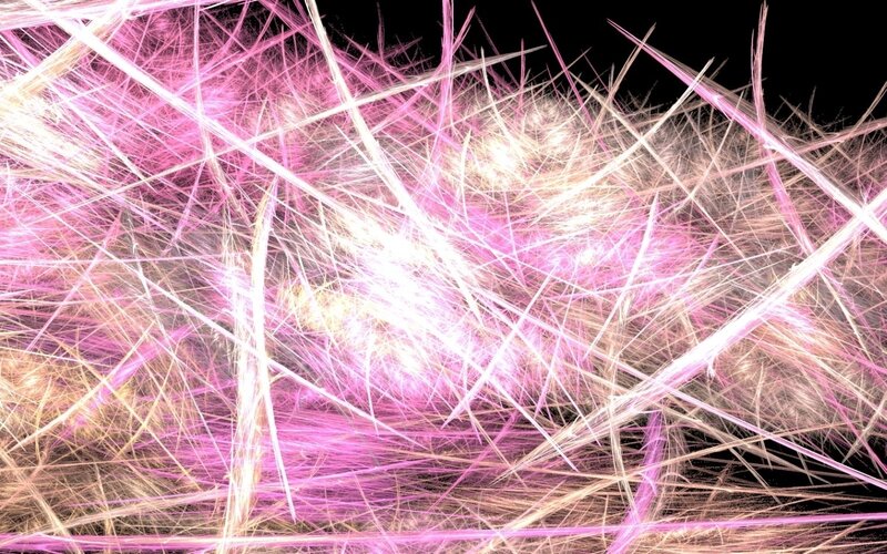 Abstract pink and white fractal lines