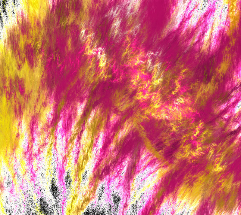 abstract pink and yellow swirls