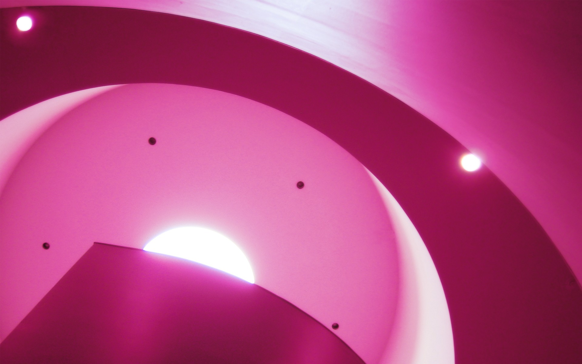abstract pink architectural curves