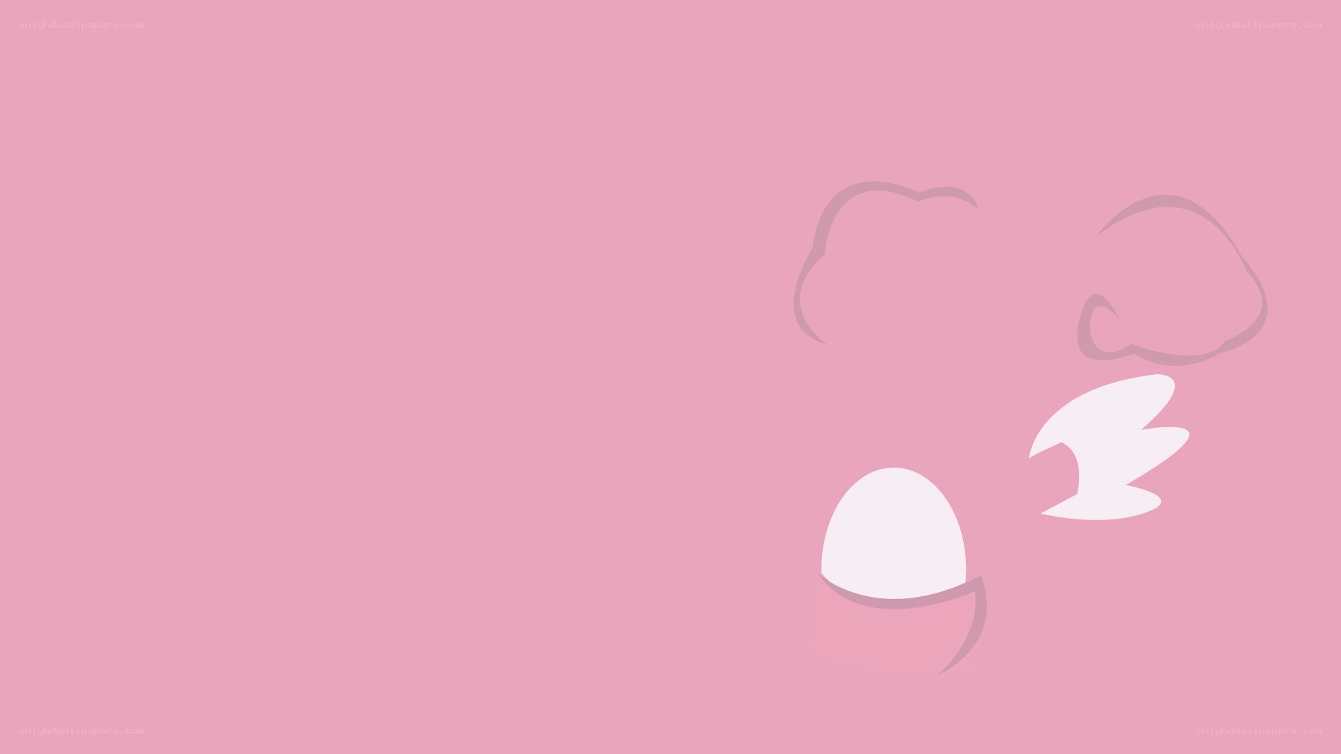 abstract pink background with white shapes