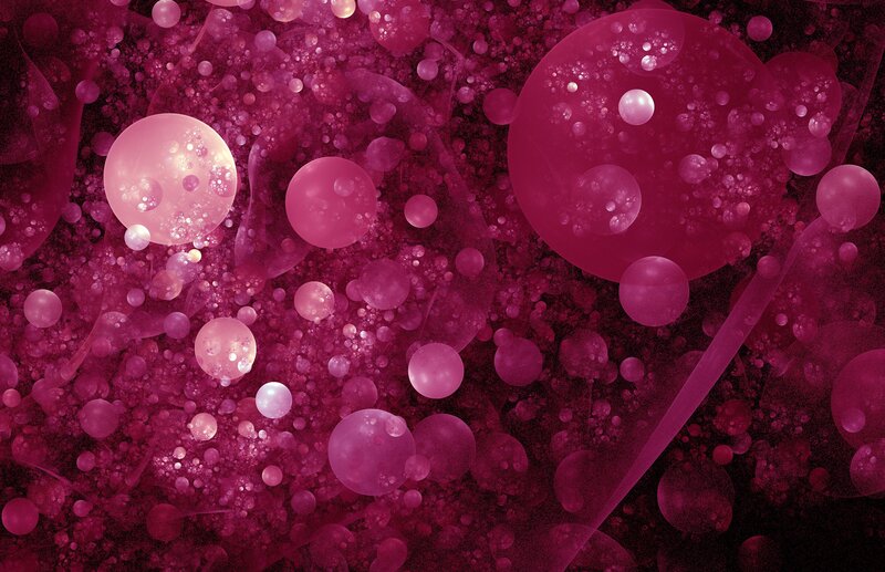 Abstract pink bubble pattern
