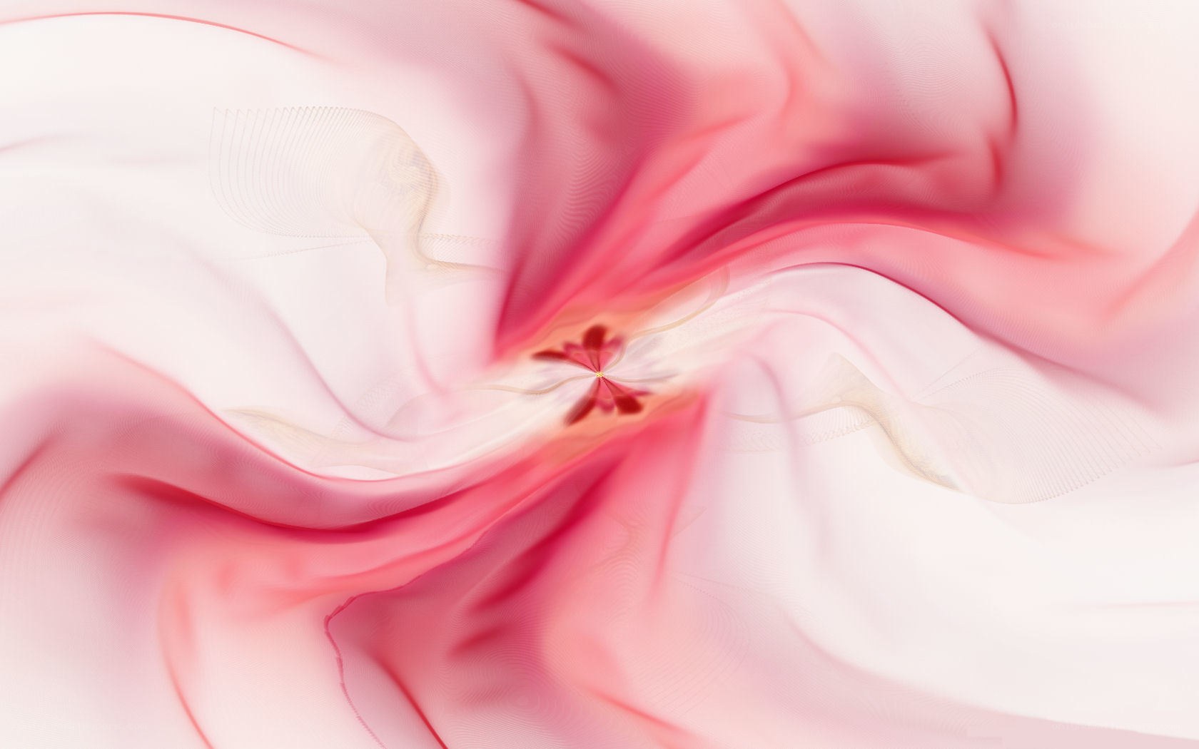 abstract pink fabric swirl