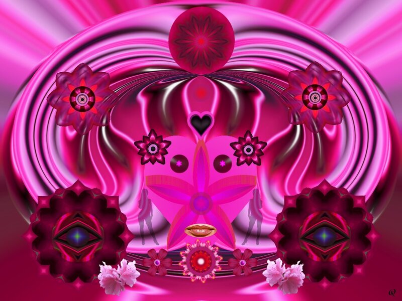 Abstract Pink Floral Design — Hypnotic