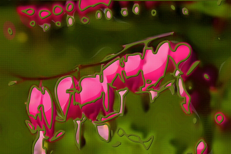 abstract pink floral pattern