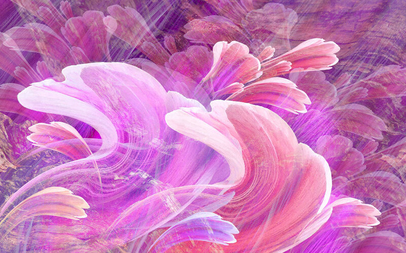 Abstract Pink Floral Pattern — Dreamy