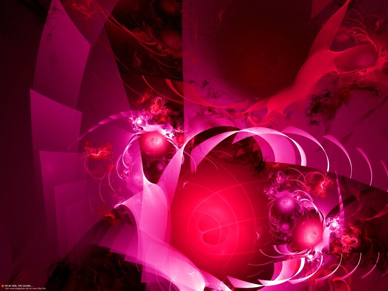 Abstract pink fractal art
