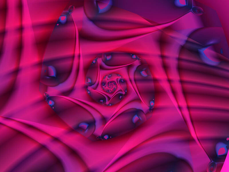 abstract pink fractal spiral