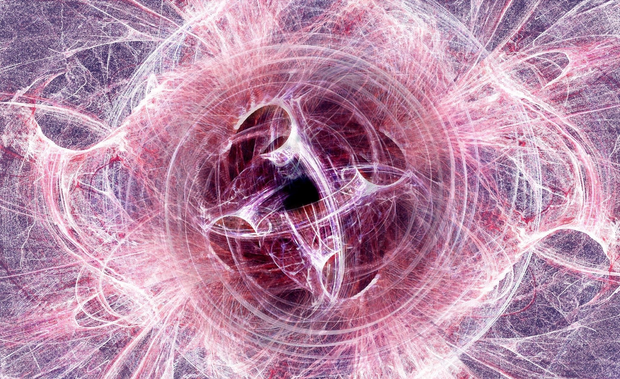 Abstract pink fractal vortex