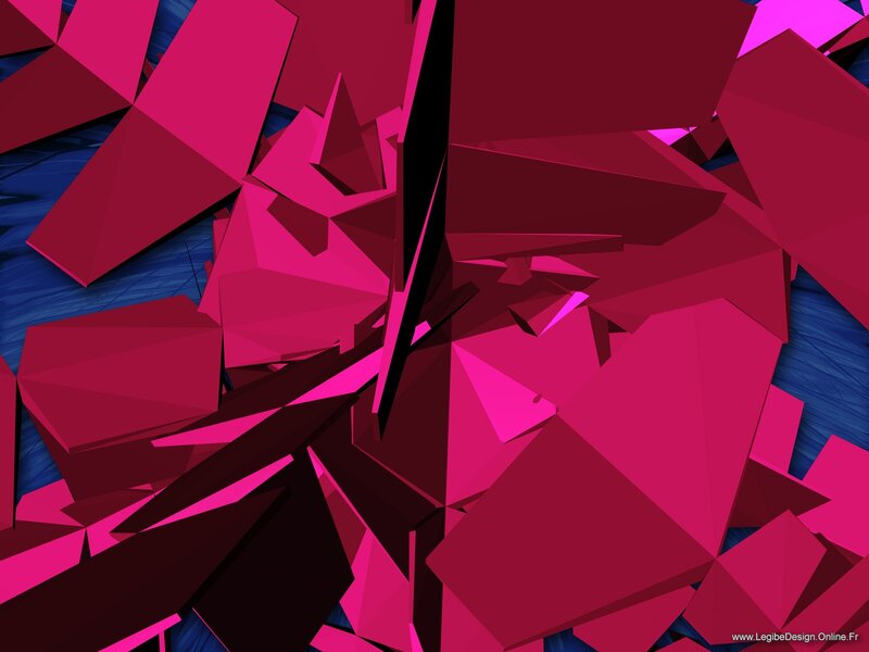 abstract pink geometric shapes