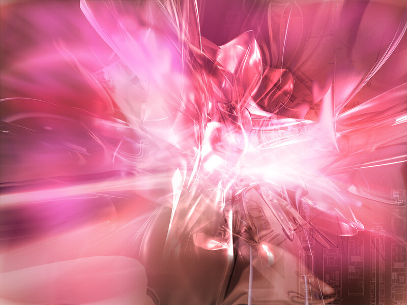 Abstract pink light explosion