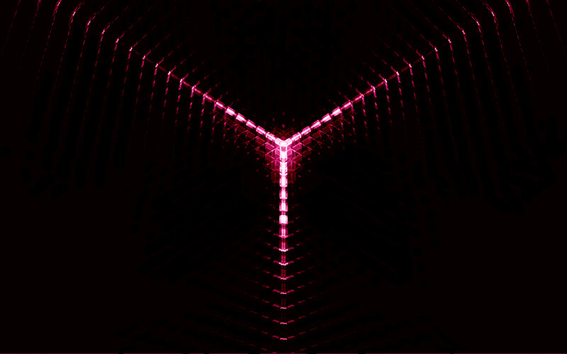 abstract pink light tunnel