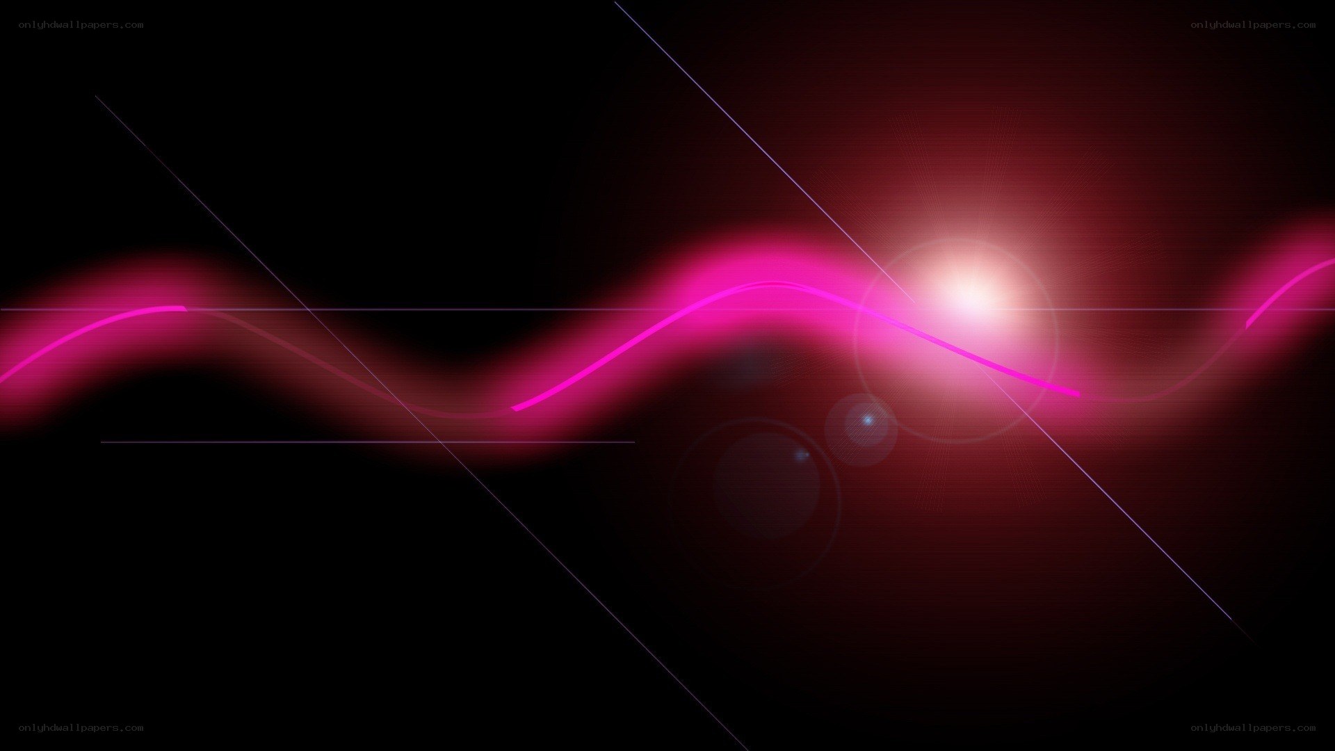 abstract pink light waves