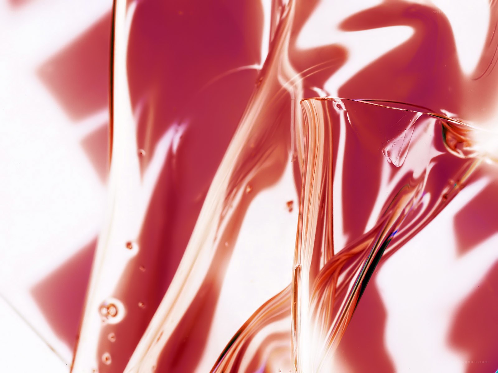 Abstract pink liquid swirl