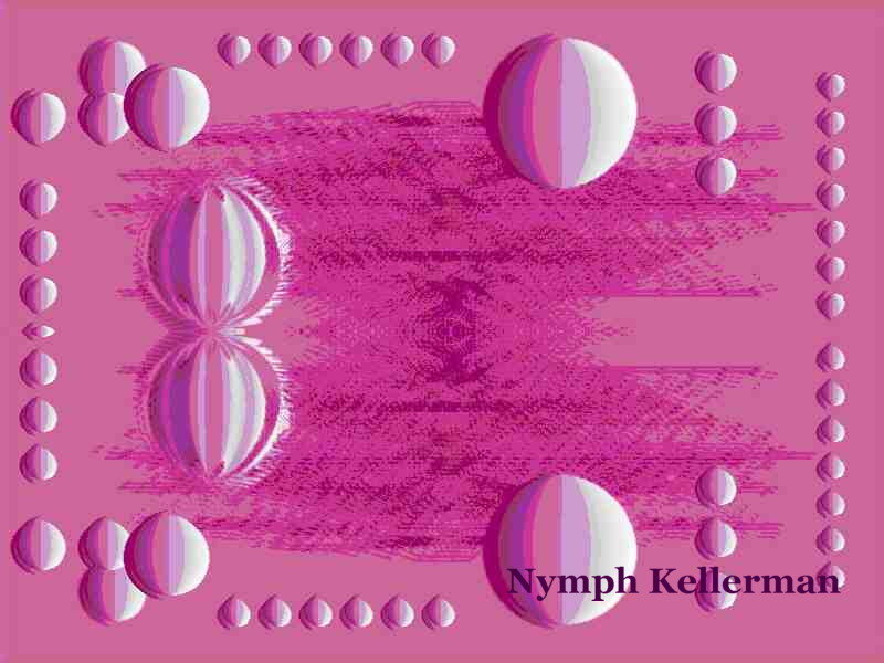 abstract pink pattern with spheres