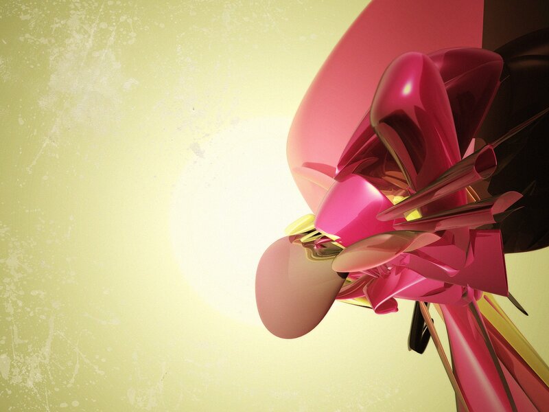 Abstract Pink Sculpture — Calm