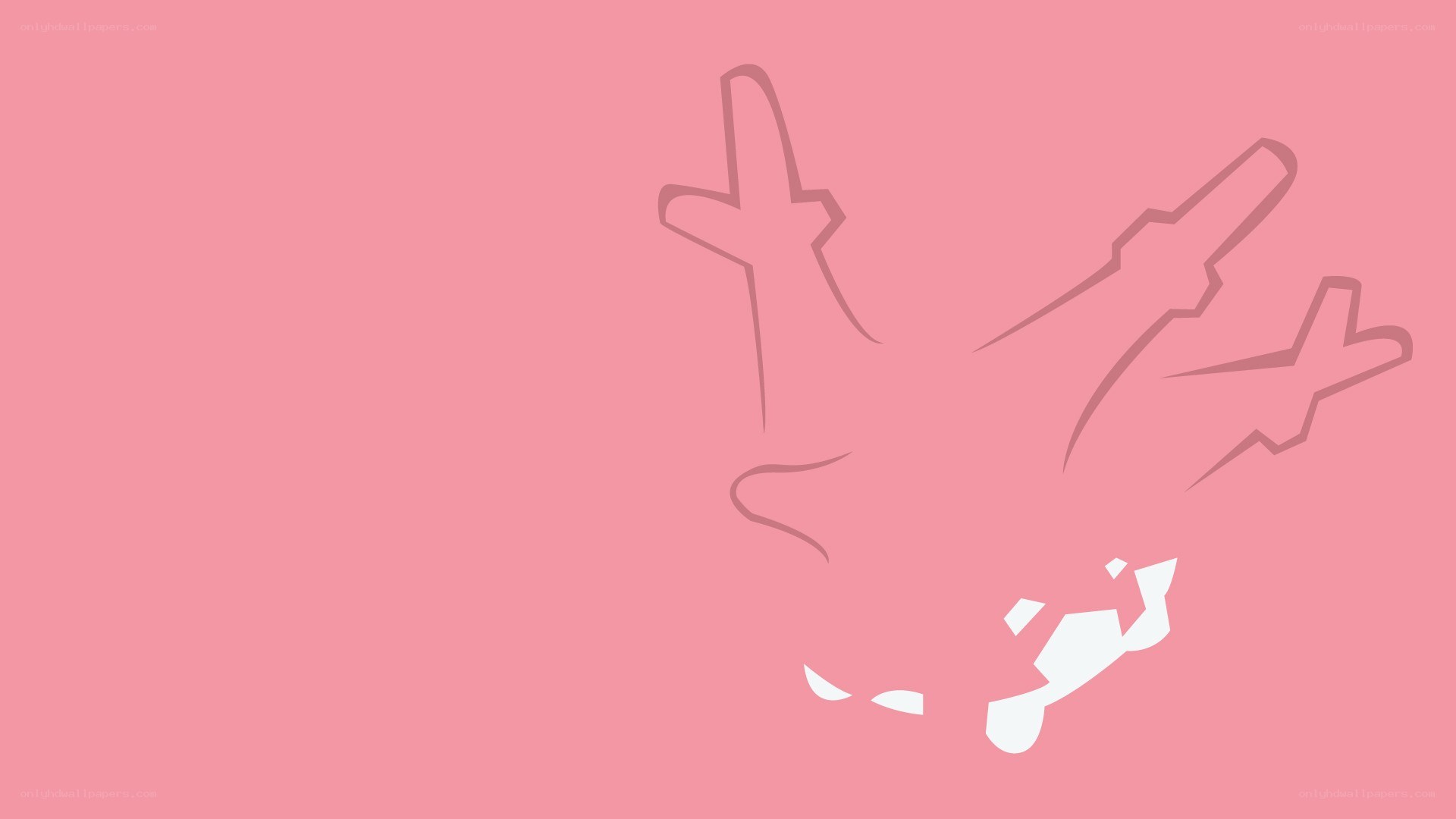 abstract pink silhouette