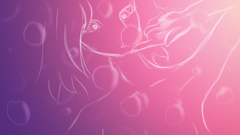 abstract pink sketch
