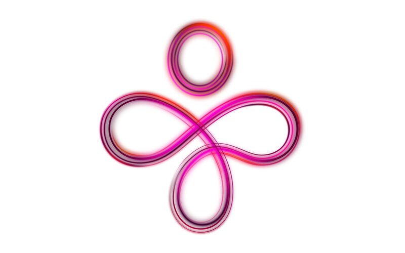 abstract pink swirl design