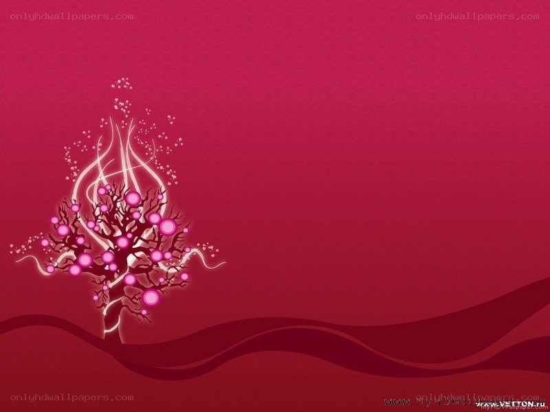 abstract pink tree design