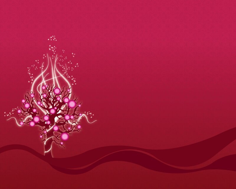 abstract pink tree design