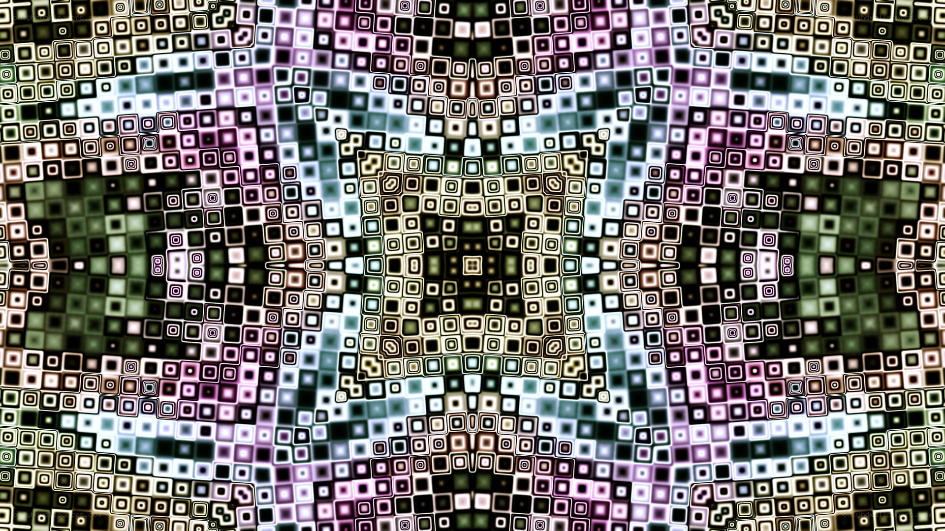 abstract pixel art mosaic