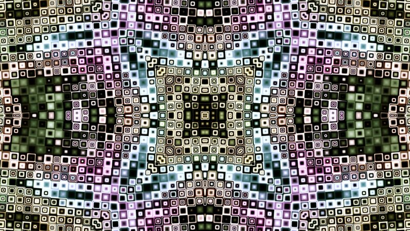 Abstract Pixel Art Pattern — Green