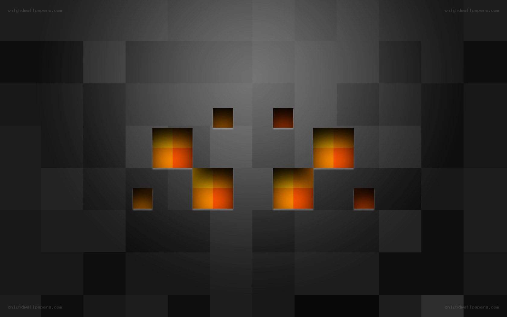 abstract pixel art with glowing squares