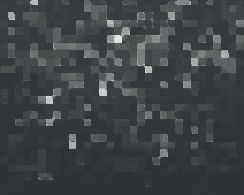 Abstract Pixelated Pattern — Black