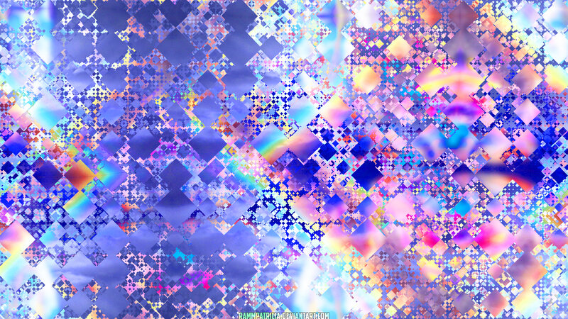 Abstract Pixelated Pattern — Blue
