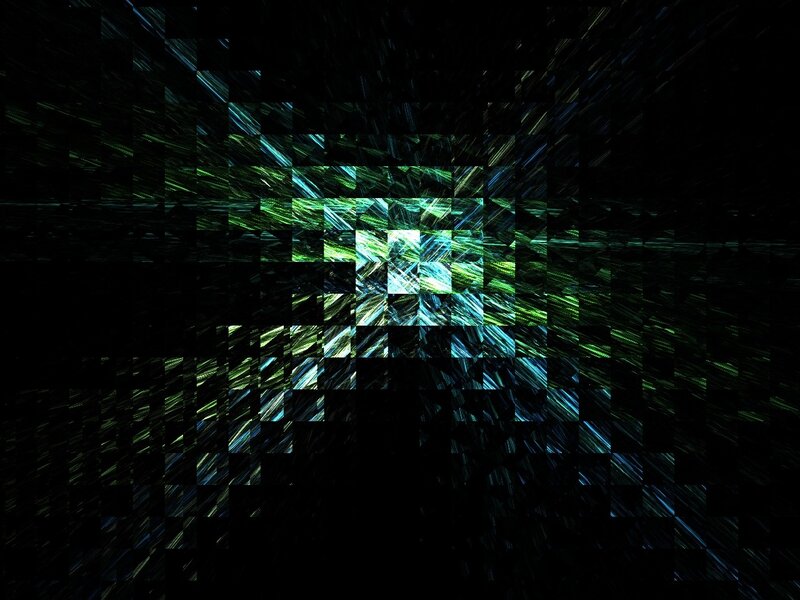 Abstract Pixelated Pattern — Green