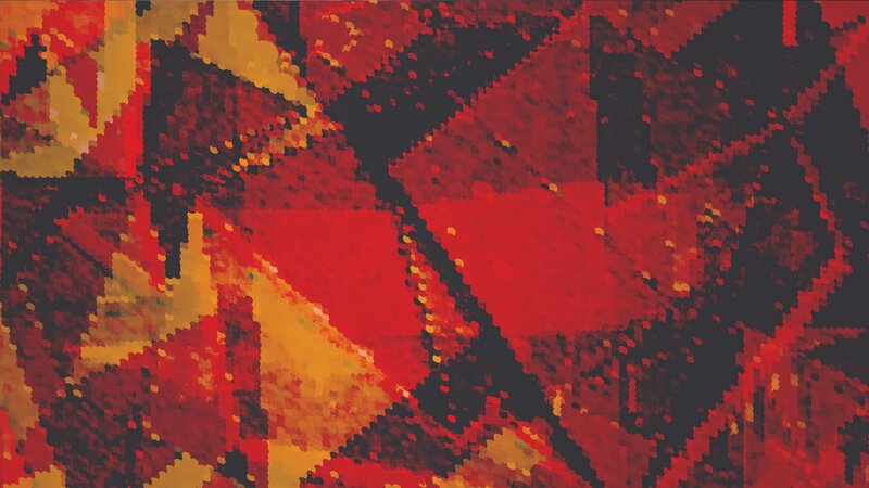 Abstract Pixelated Pattern — Red, Chaotic