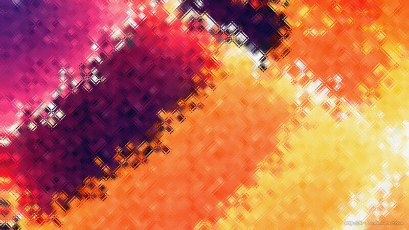 Abstract Pixelated Pattern — Red, Vibrant