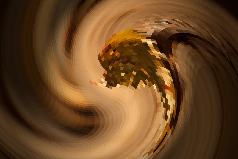 Abstract Pixelated Swirl