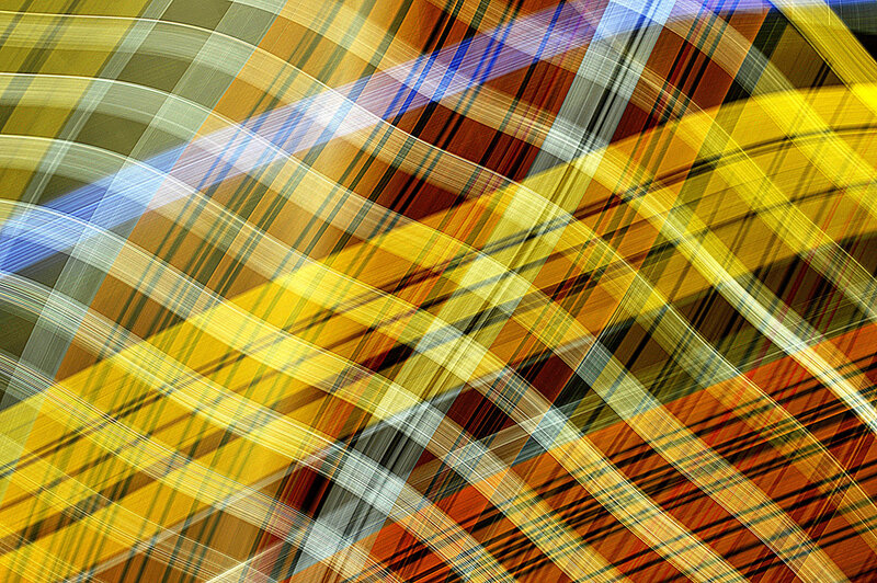 Abstract plaid pattern with vibrant colors