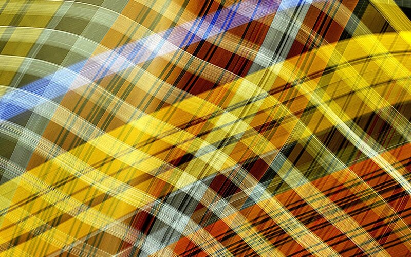 Abstract Plaid Pattern — Yellow